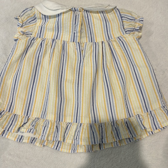 Baby Striped Collared Matching Set
Yellow Iris Stripe - Picture 4 of 5